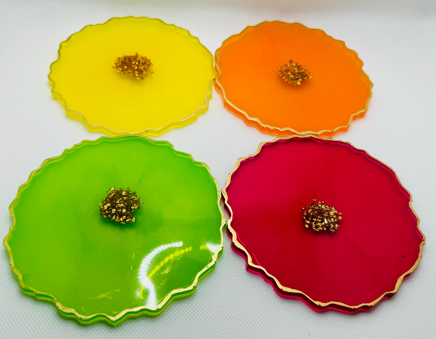 Multi color coasters - Single piece