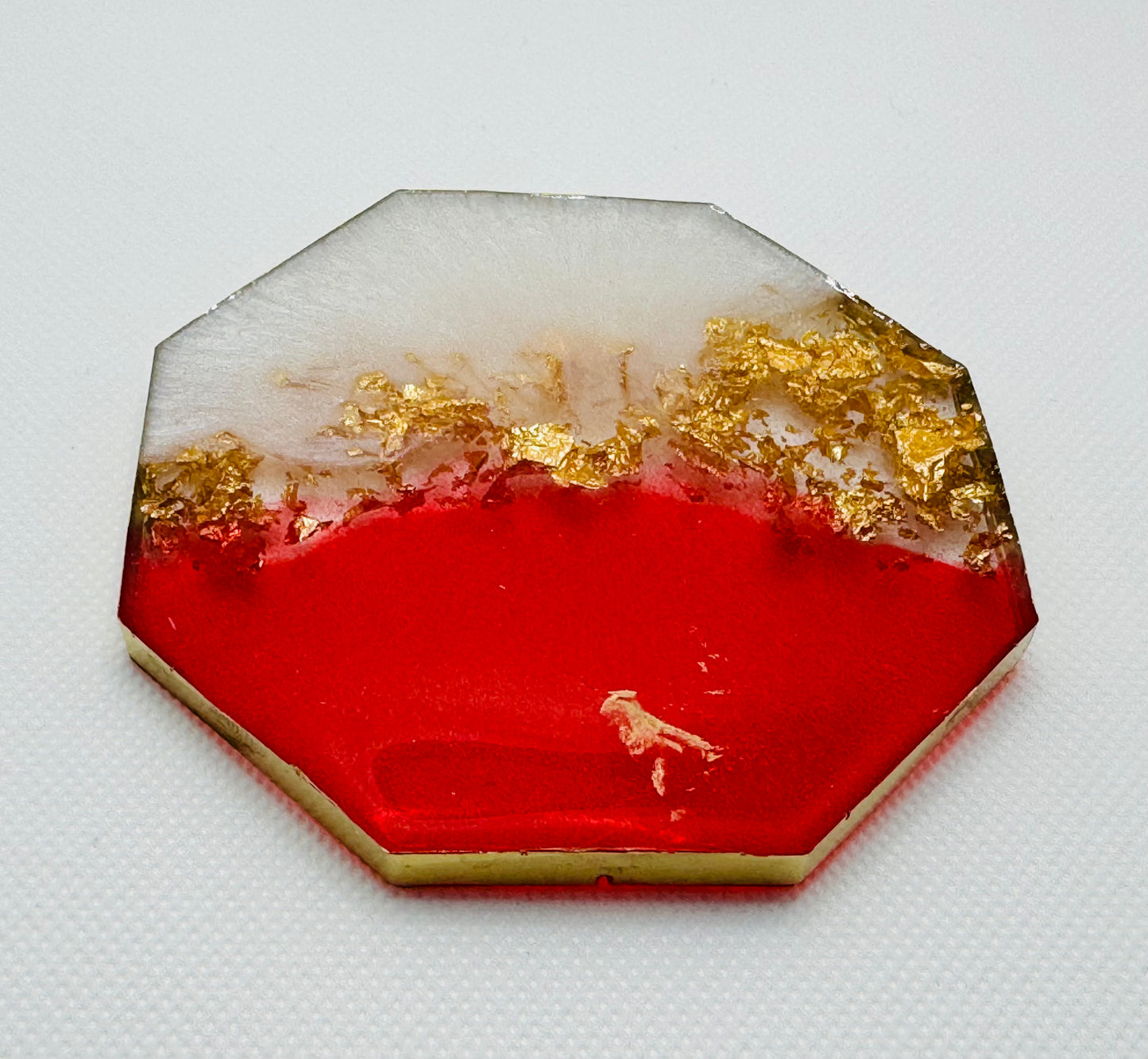Two shade hexagon coaster set