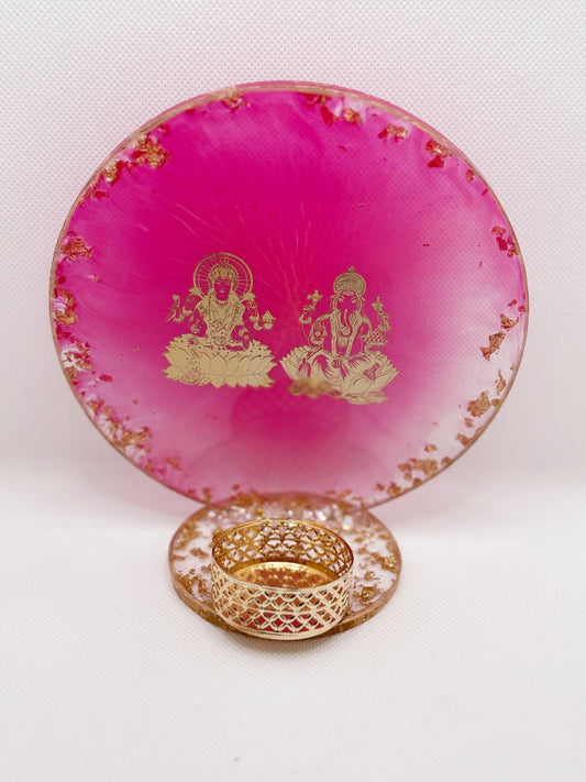 Lakshmi Ganesh diya standy