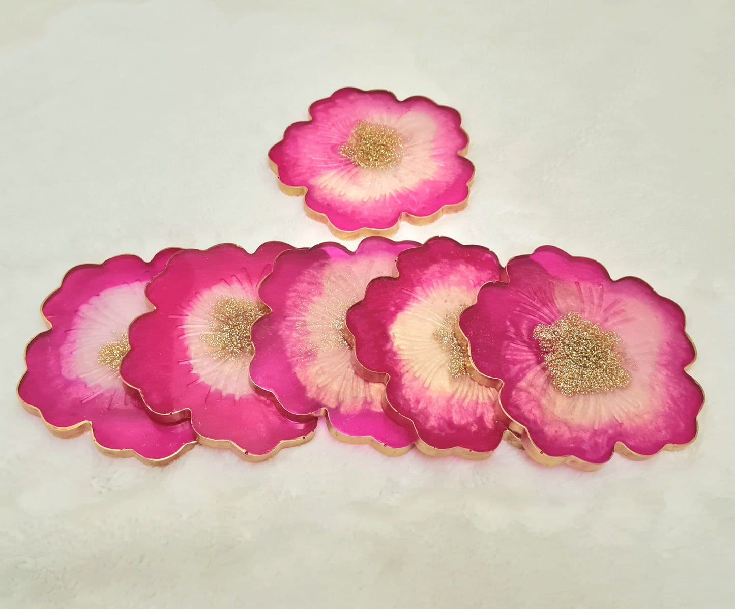 Flower tray with coasters